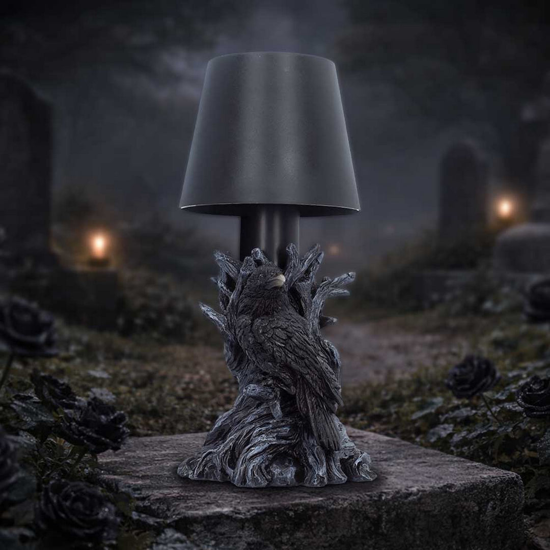 Gothic Raven LED Lamp 25cm U7606B26