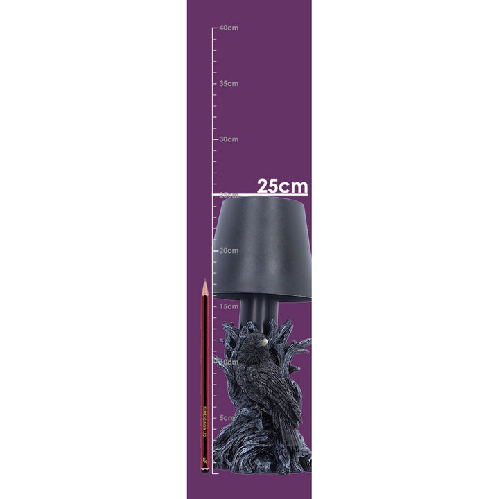 Gothic Raven LED Lamp 25cm U7606B26