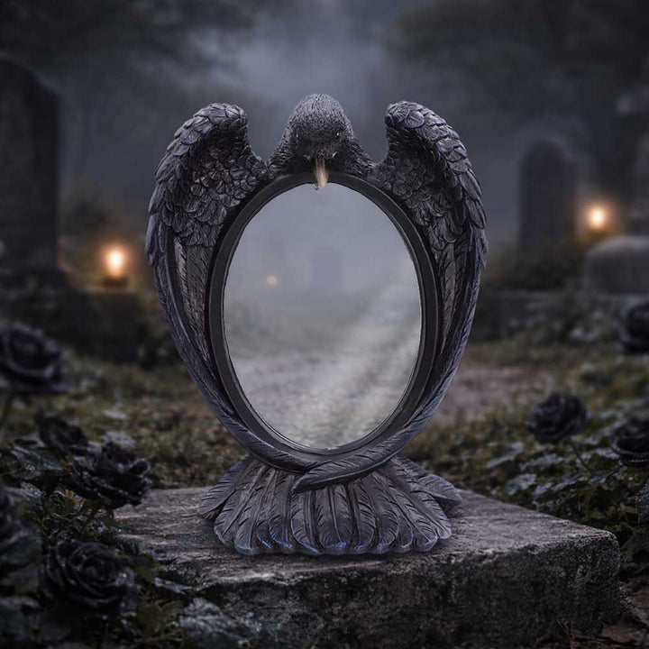Raven Standing/Wall Hanging Mirror 30.2cm U7607B26