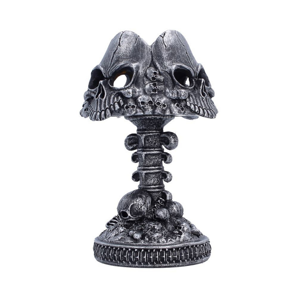 Gothic Skull Lamp Silver 22.6cm U7610B26