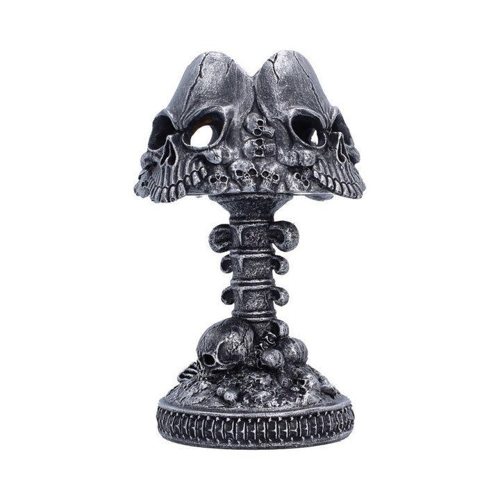 Gothic Skull Lamp Silver 22.6cm U7610B26