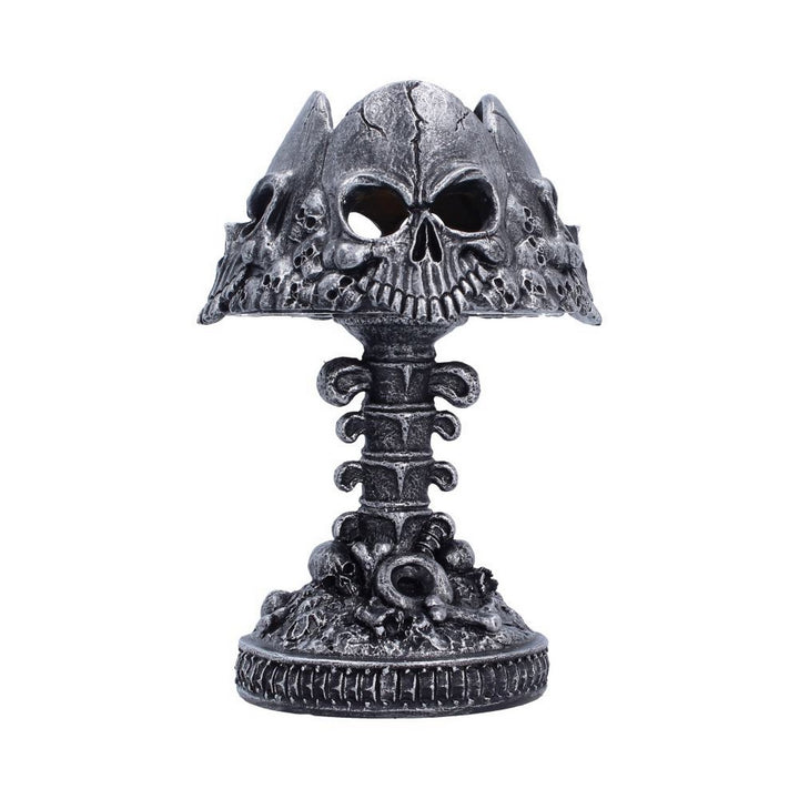 Gothic Skull Lamp Silver 22.6cm U7610B26