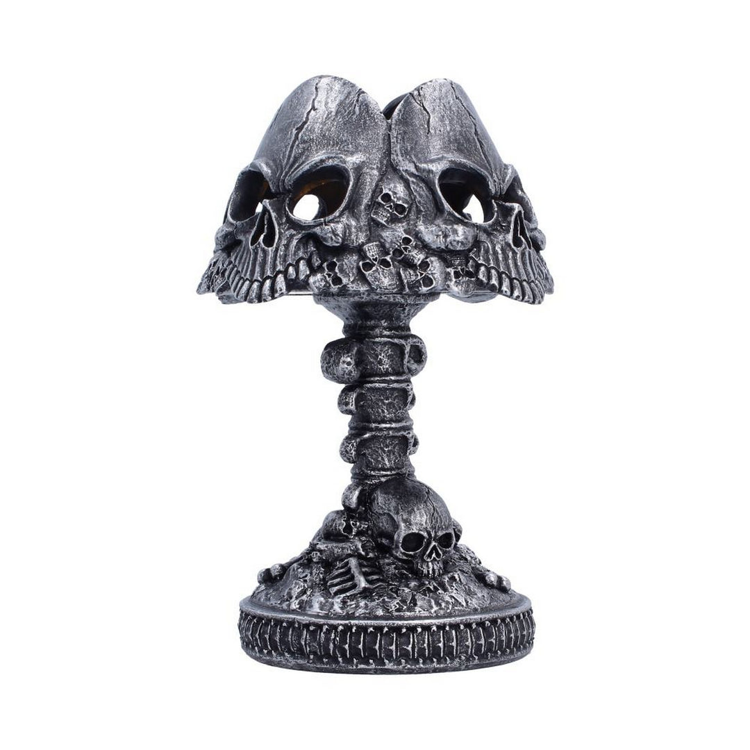 Gothic Skull Lamp Silver 22.6cm U7610B26