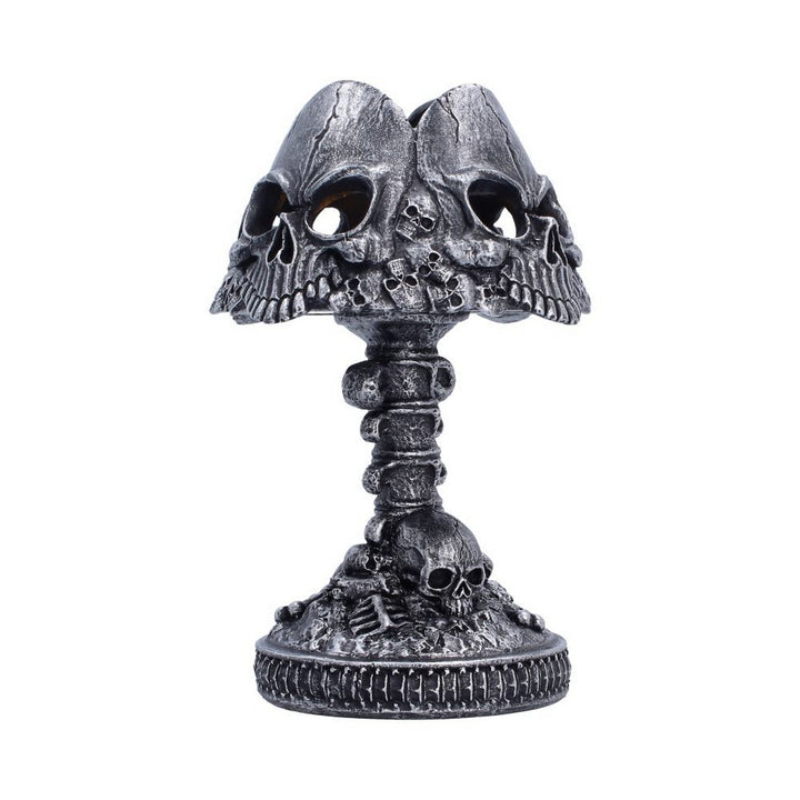 Gothic Skull Lamp Silver 22.6cm U7610B26