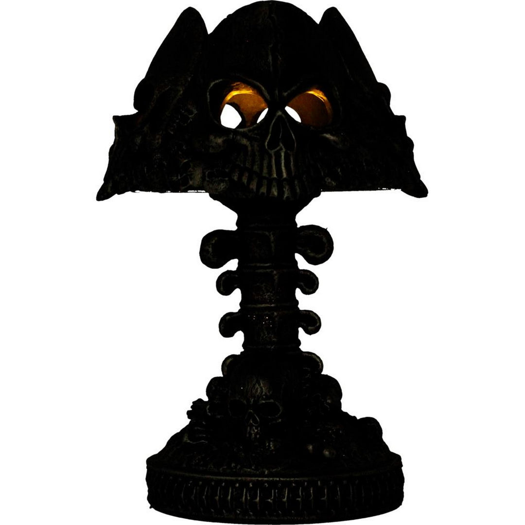 Gothic Skull Lamp Silver 22.6cm U7610B26