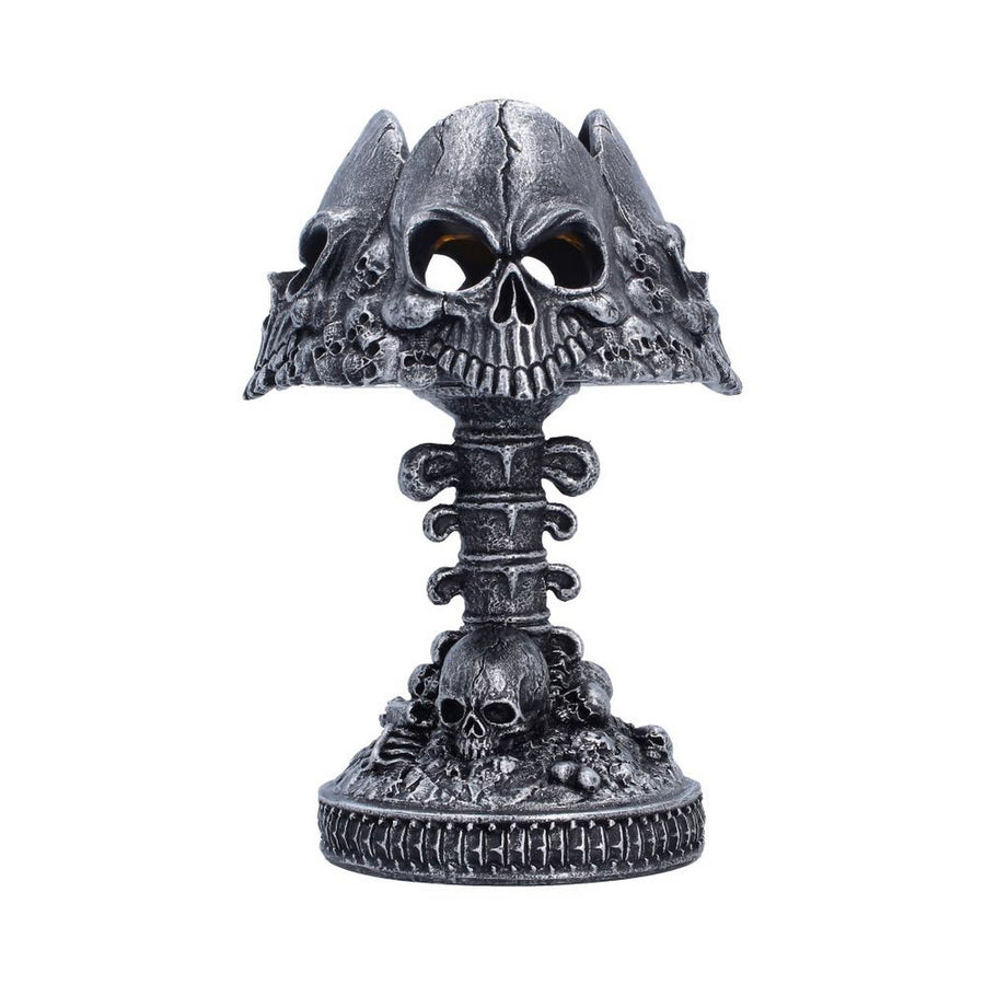 Gothic Skull Lamp Silver 22.6cm U7610B26