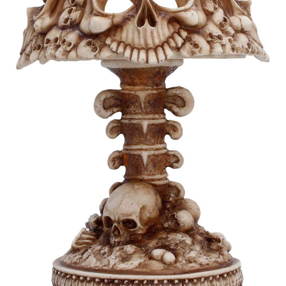 Gothic Skull Lamp Bone 22.6cm U7611B26