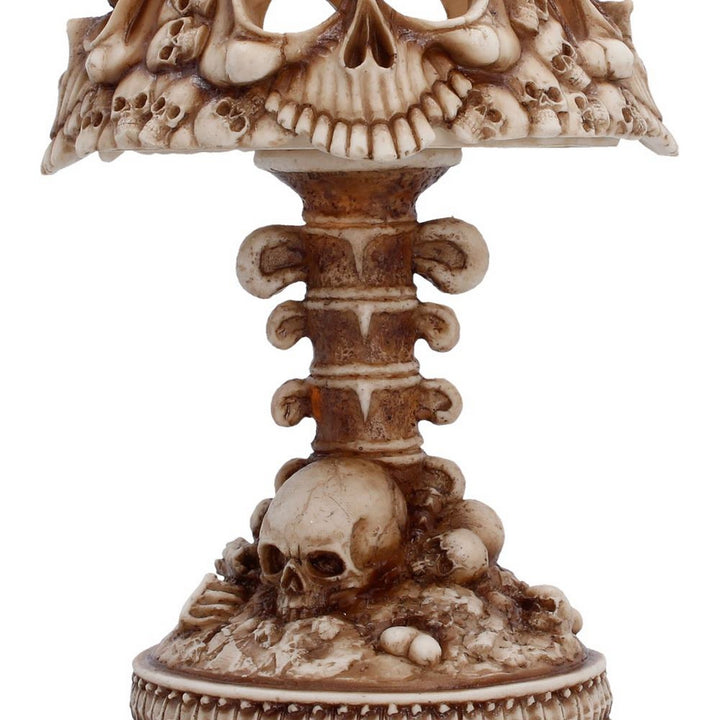 Gothic Skull Lamp Bone 22.6cm U7611B26
