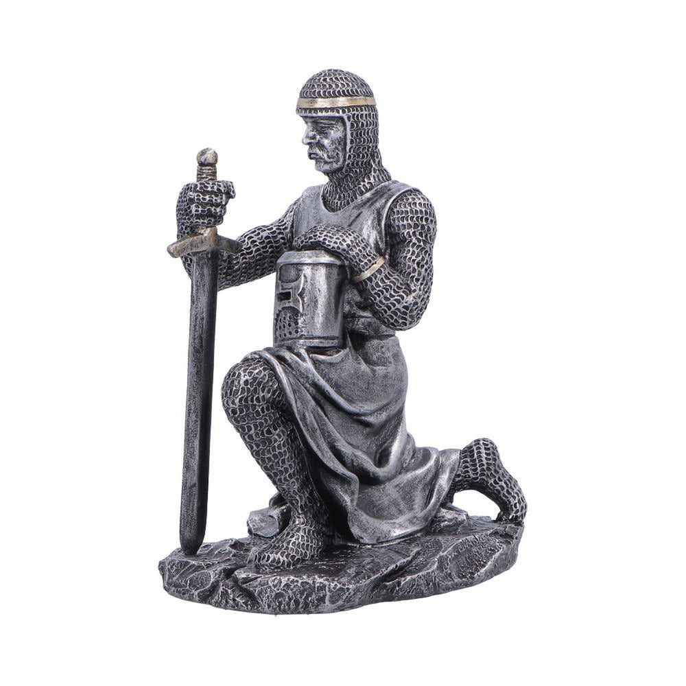 Medieval Soldier Pledge Figurine 15.1cm U7619B26