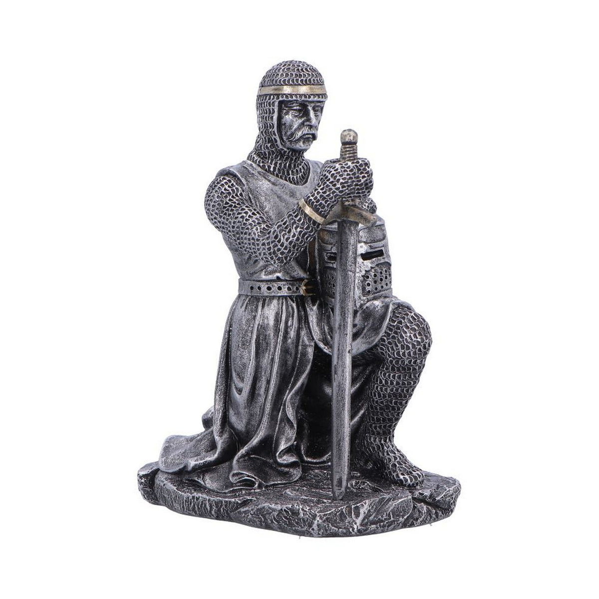 Medieval Soldier Pledge Figurine 15.1cm U7619B26