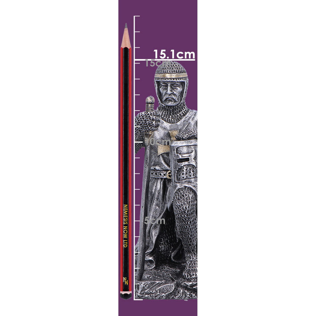 Medieval Soldier Pledge Figurine 15.1cm U7619B26