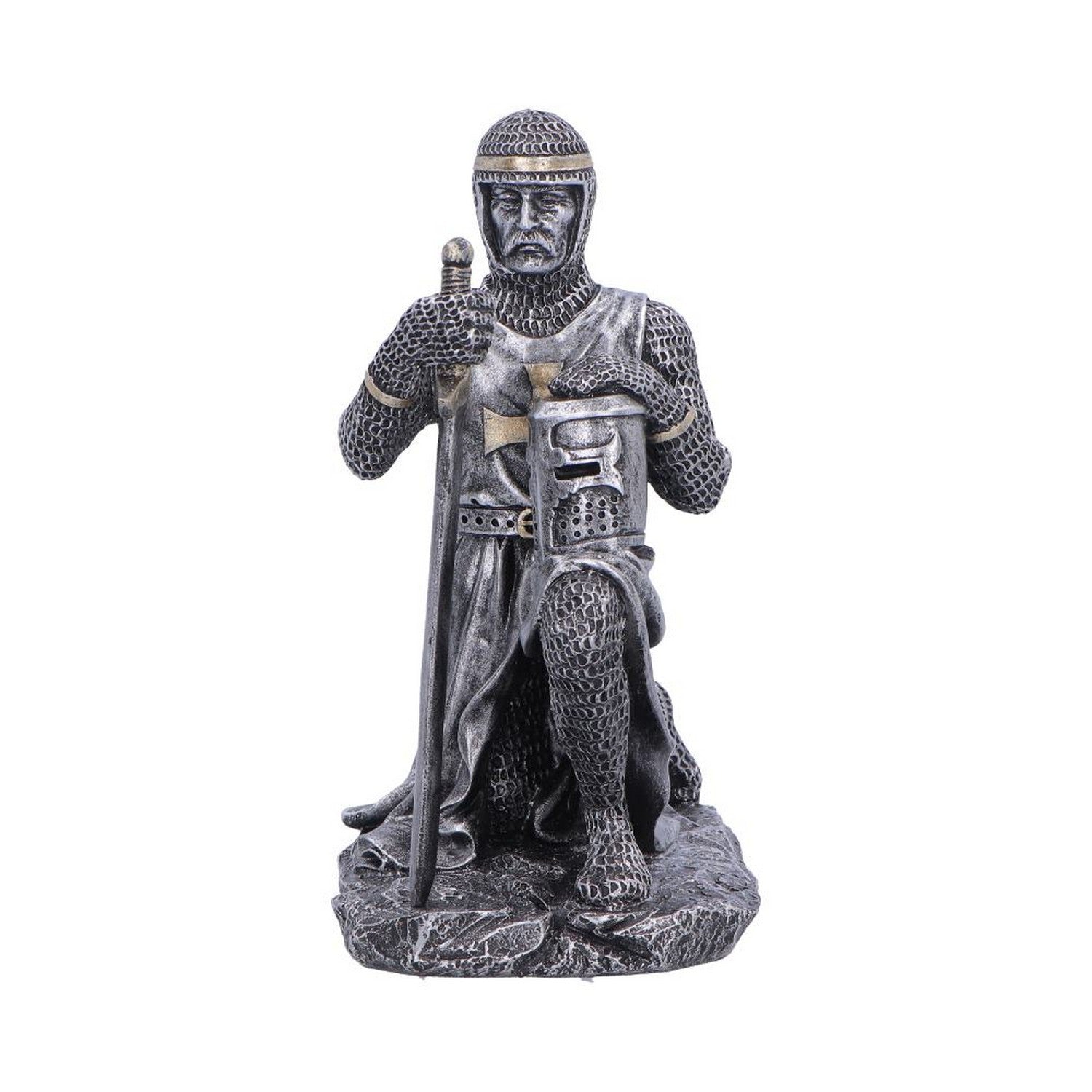 Medieval Soldier Pledge Figurine 15.1cm U7619B26