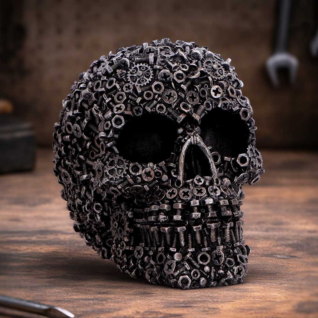 Screwed Skull Figurine 12cm U7621B26