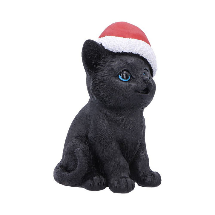 Black Cat with Santa Hat 18cm U7675B26