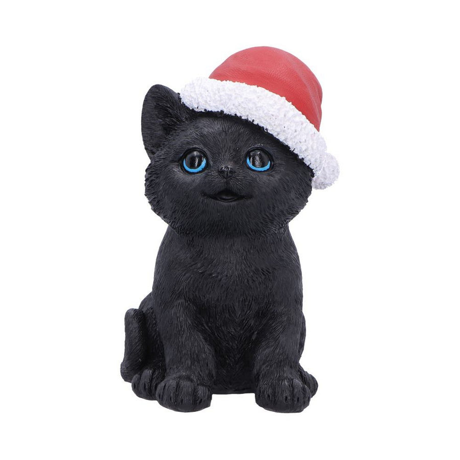 Black Cat with Santa Hat 18cm U7675B26