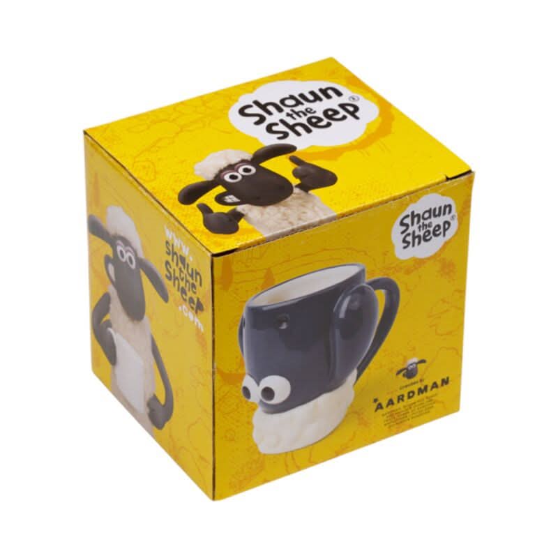 Shaun the Sheep Upside Down Ceramic Shaped Mug UMUG20