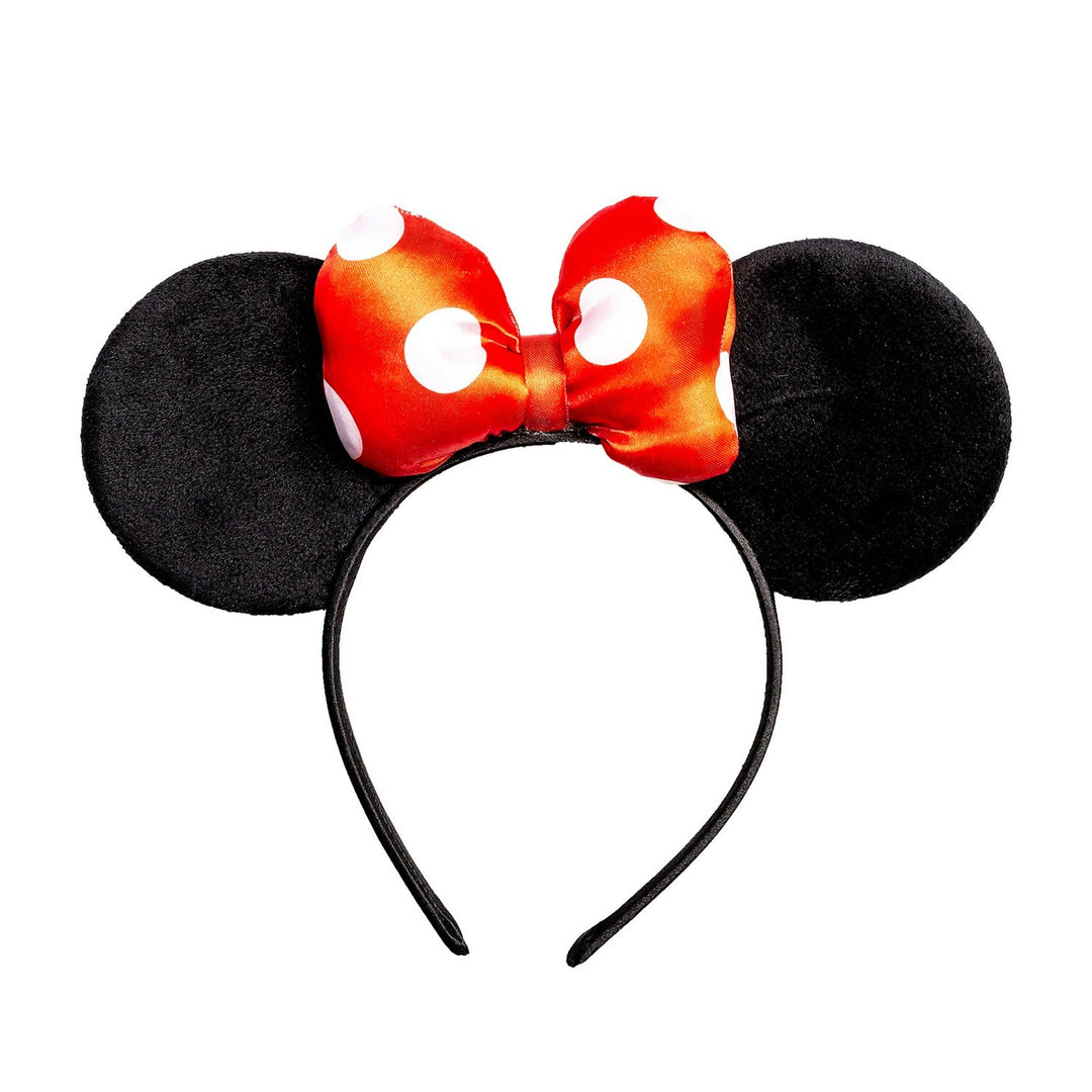 Disney Mickey & Minnie Mouse Red, Black White Polka Dot Bow Headband V700050L.PH