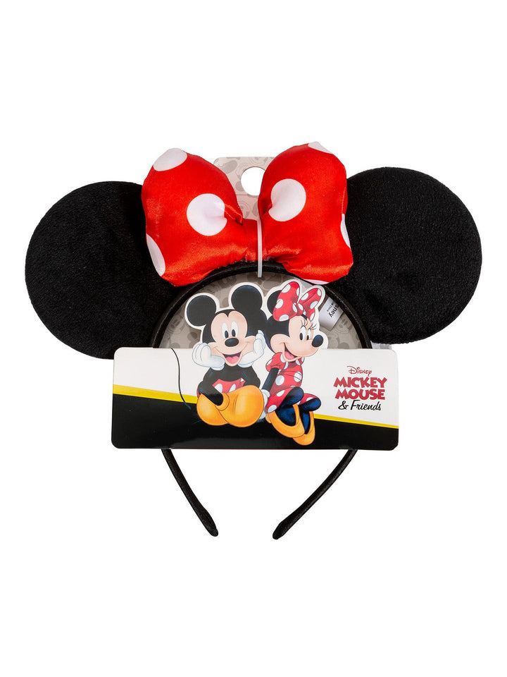 Disney Mickey & Minnie Mouse Red, Black White Polka Dot Bow Headband V700050L.PH