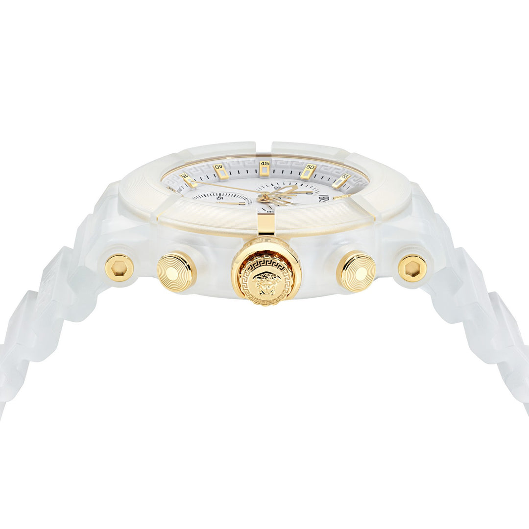 Versace Women’s Luminous 40 mm Mother-of-Pearl Dial Watch VE0L00525