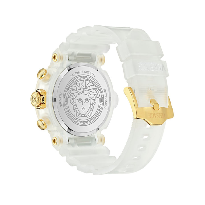 Versace Women’s Luminous 40 mm Mother-of-Pearl Dial Watch VE0L00525