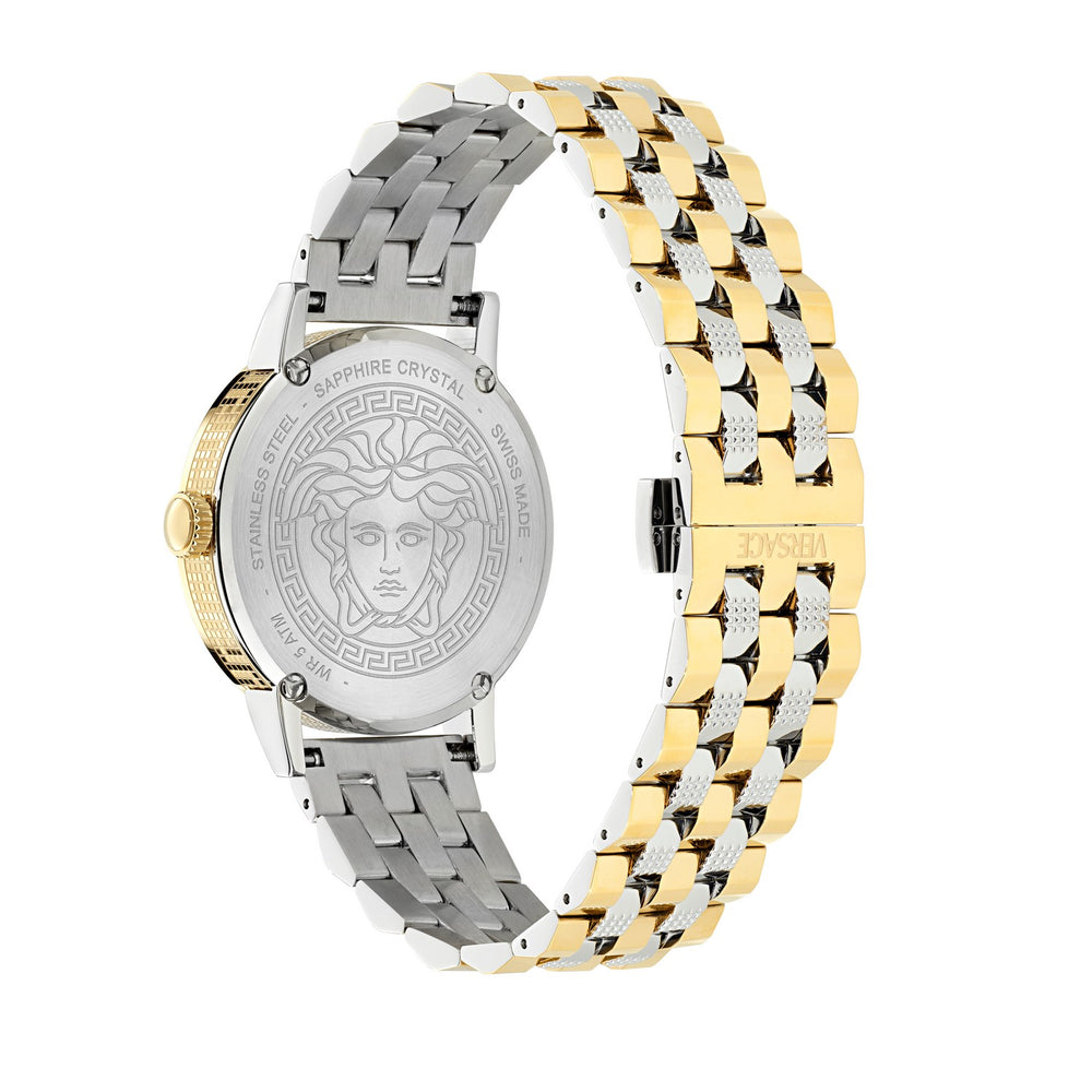 Versace Women’s Tonneau 38 mm Blue Dial Watch VE0T00425