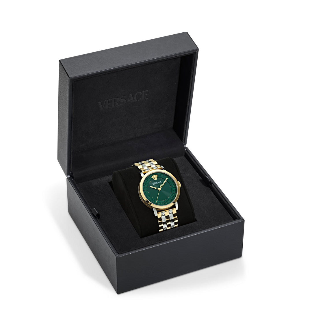 Versace Women’s Tonneau 38 mm Blue Dial Watch VE0T00425