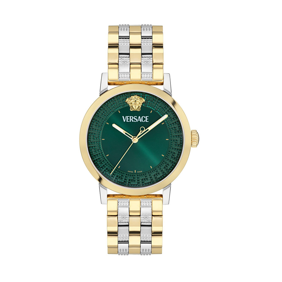Versace Women’s Tonneau 38 mm Blue Dial Watch VE0T00425