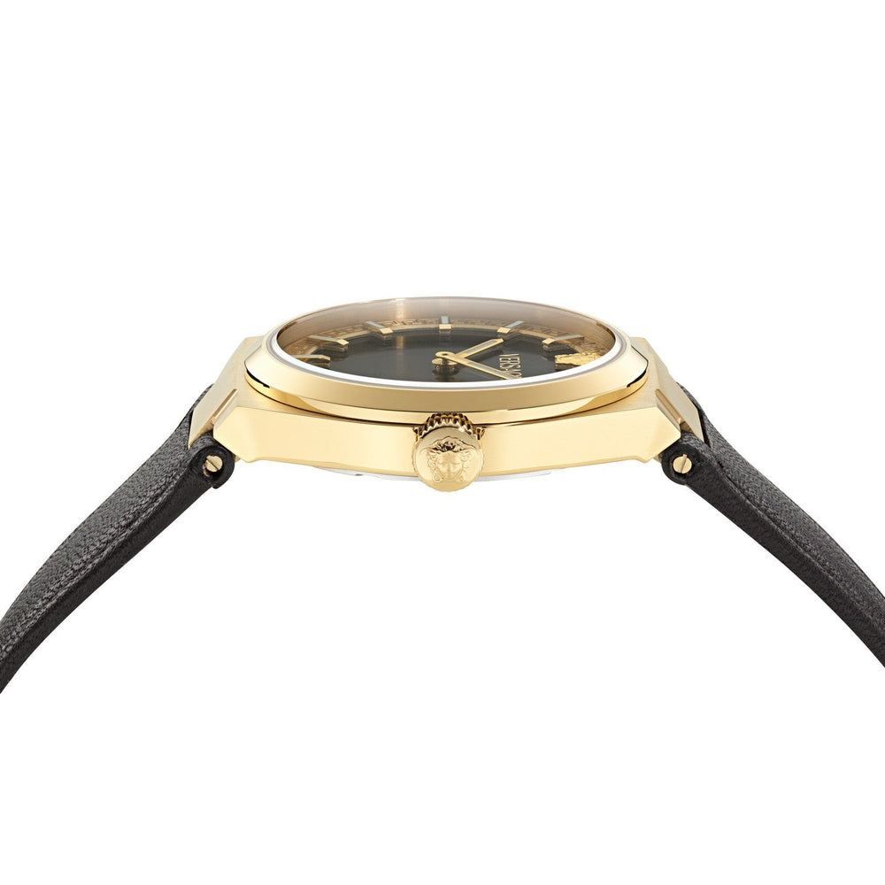 Versace Women’s V-Auria 35 mm Black Dial Strap Watch VE5E00126