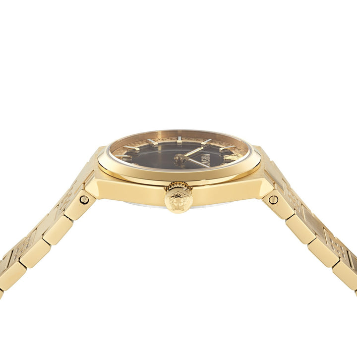 Versace Women’s V-Auria 35 mm Black Dial Bracelet Watch VE5E00526