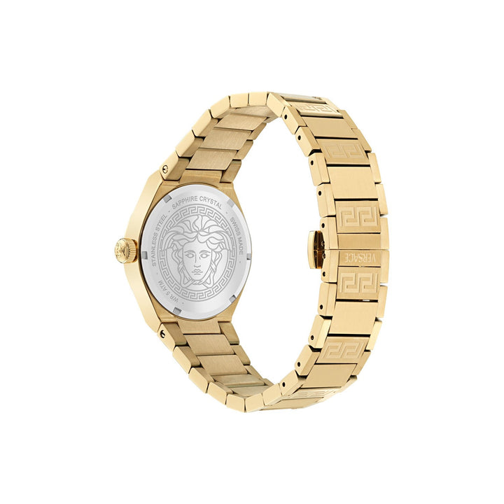 Versace Women’s V-Auria 35 mm Black Dial Bracelet Watch VE5E00526