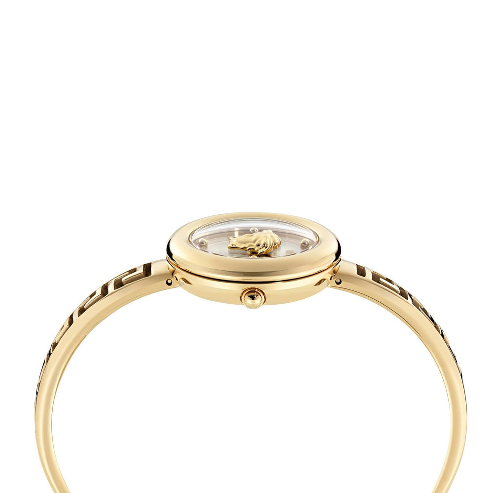 Versace Women’s Medusa Eclipse Silver White Guilloch Dial Bracelet Watch VE5F00226