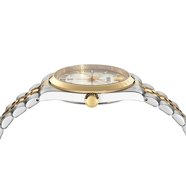 Versace Men’s Millenyium 40 mm White Silver Dial Bracelet Watch VE5M00326