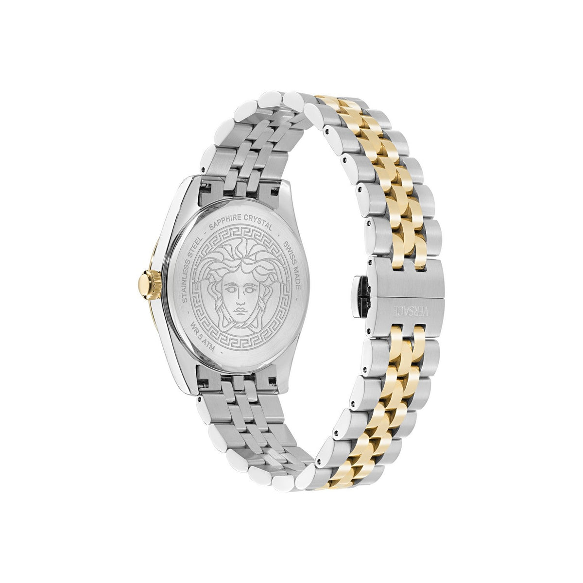 Versace Men’s Millenyium 40 mm White Silver Dial Bracelet Watch VE5M00326