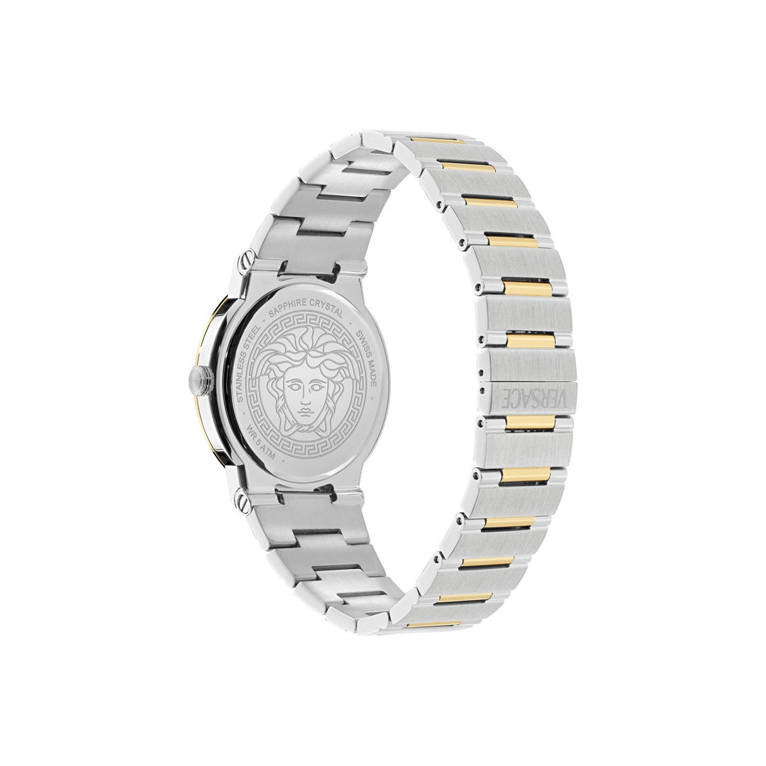 Versace Men’s Greca Logo Aereo 38 mm Green Dial Bracelet Watch VE5Q00526