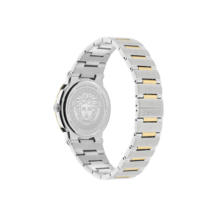 Versace Men’s Greca Logo Aereo 38 mm Green Dial Bracelet Watch VE5Q00526