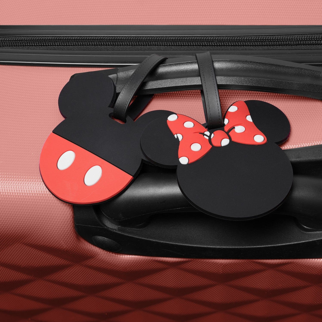 Disney Mickey & Minnie 2 Pcs Rubber Luggage Tag Red Set VT700349L.PH