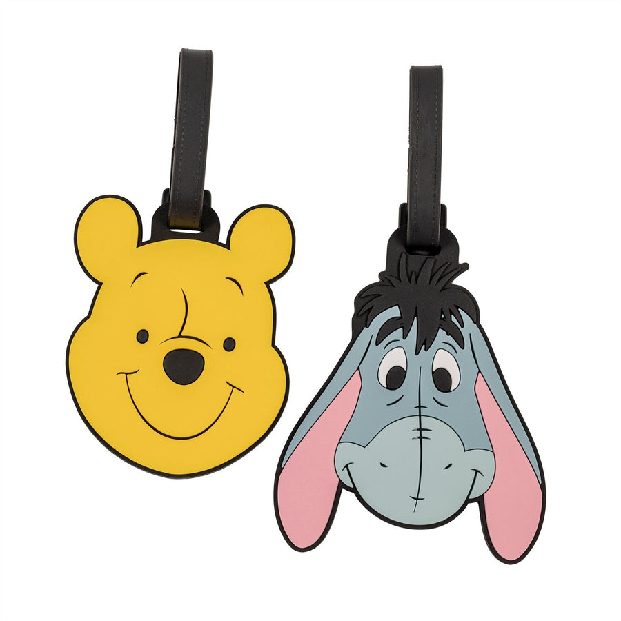 Disney 2 Pcs Winnie The Pooh Two Piece Luggage Tag Yellow Set VT700915L