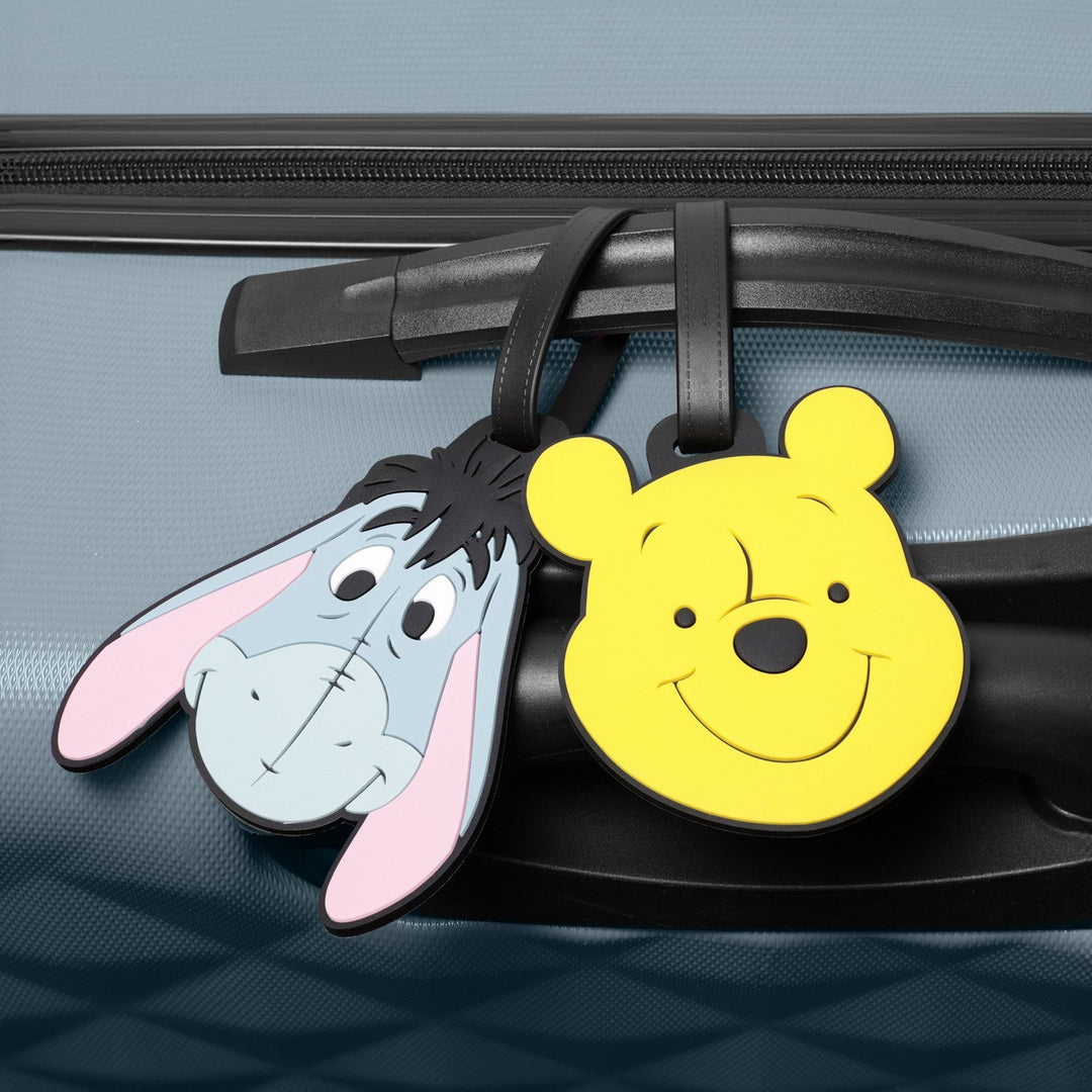 Disney 2 Pcs Winnie The Pooh Two Piece Luggage Tag Yellow Set VT700915L