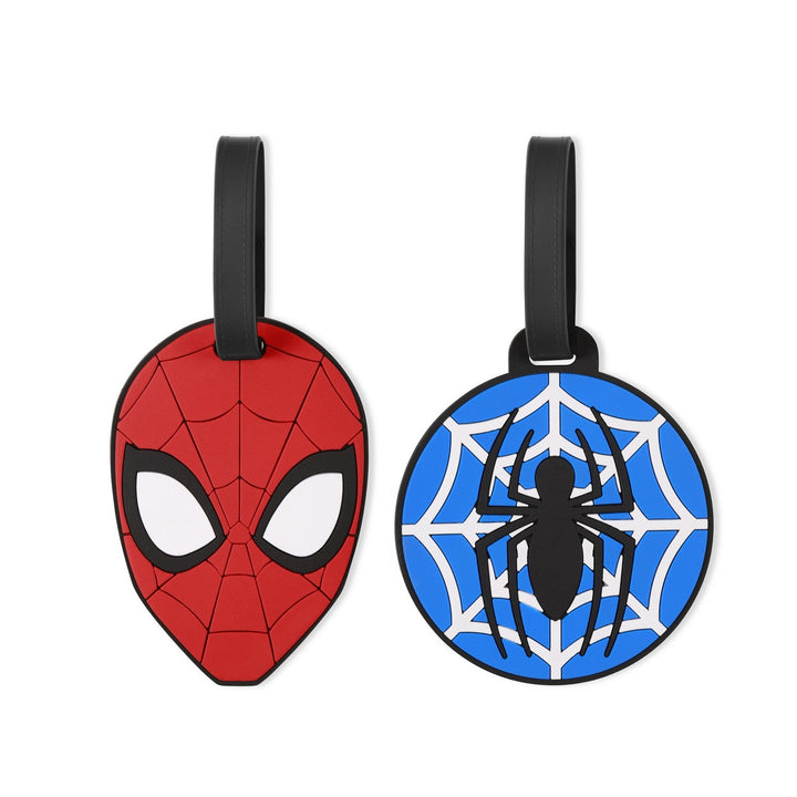 Marvel 2 Pcs Spiderman Rubber Luggage Id Tag Purple Set VT700917L.PH
