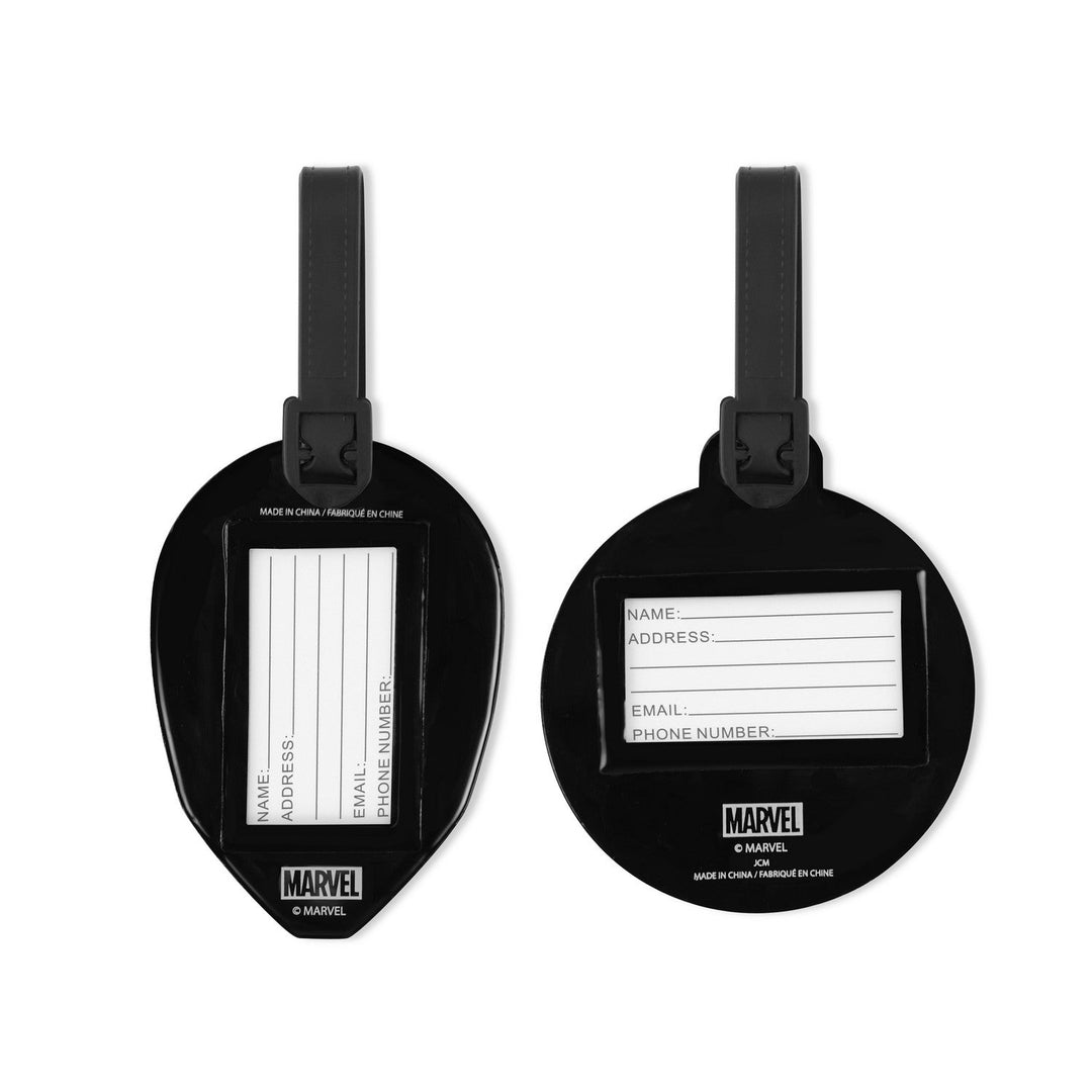 Marvel 2 Pcs Spiderman Rubber Luggage Id Tag Purple Set VT700917L.PH