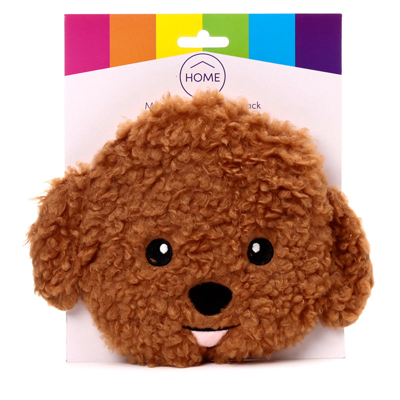 Cavapoo Fluffy Dog Head Microwavable Plush Lavender Heat Pack WARM107