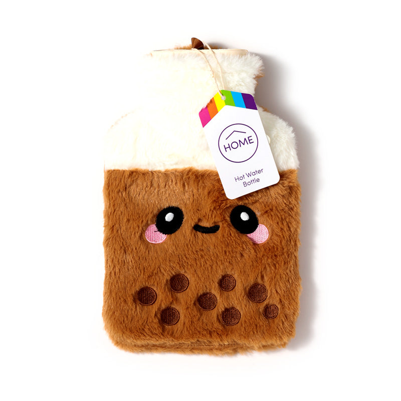 Bubble Tea Foodiemals Hot Water Bottle with Plush Cover WARM120
