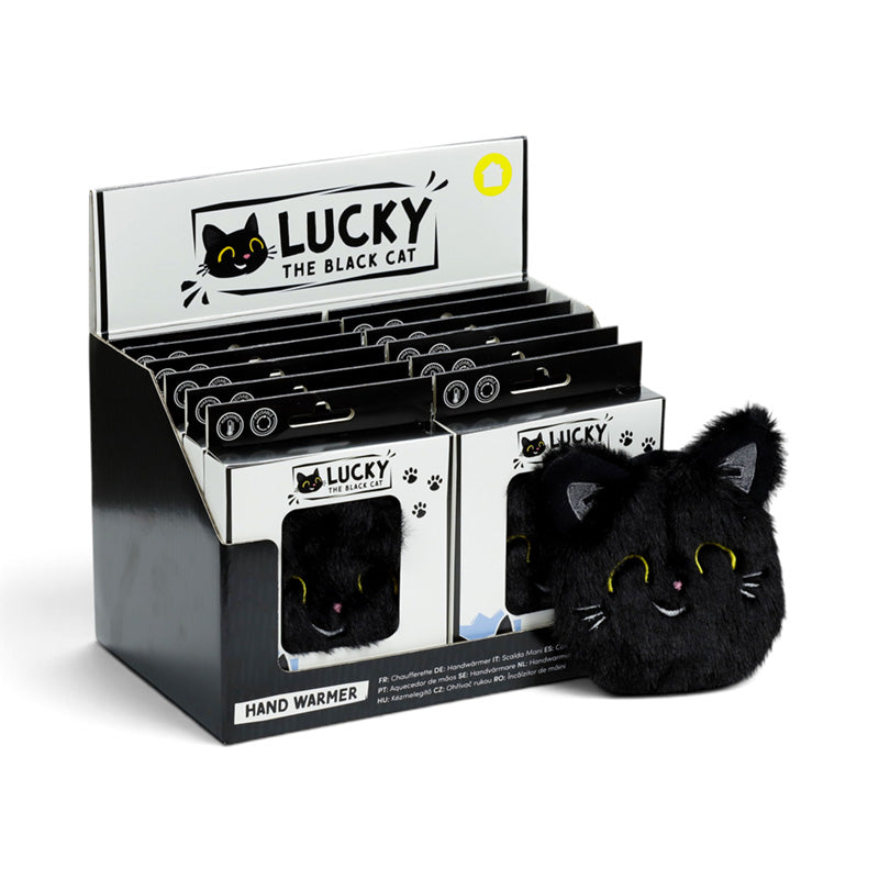 Lucky the Black Cat Plush Hand Warmer WARM142