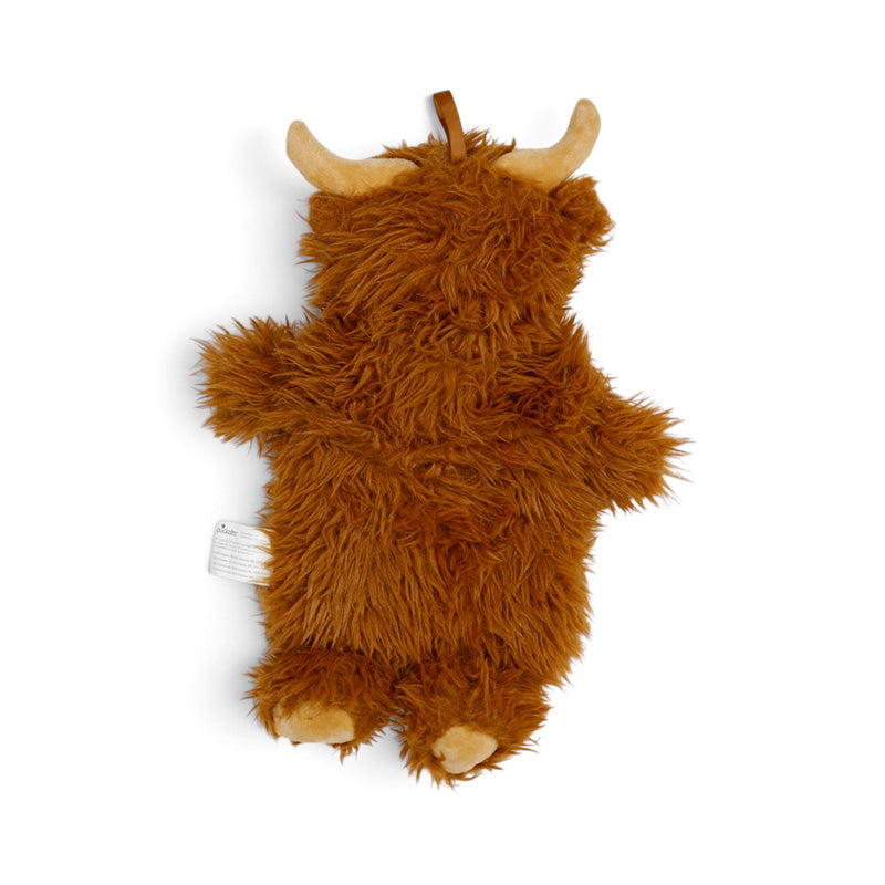 Highland Coo Cow Cream Nose 650ml Hot Water Bottle with Plush Cover WARM146