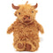 Highland Coo Cow Brown Nose 650ml Hot Water Bottle with Plush Cover WARM69