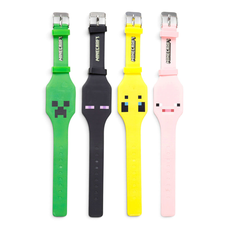 Minecraft Faces Silicone Digital Watch (Display of 12) WATC20V