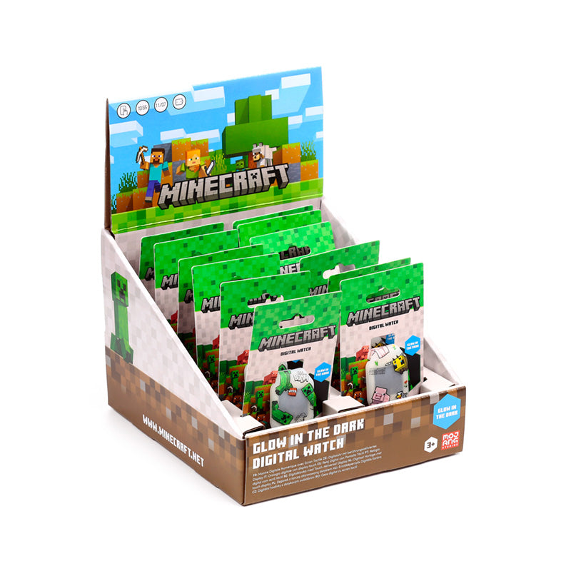 Minecraft Glow in the Dark Silicone Digital Watch WATC24