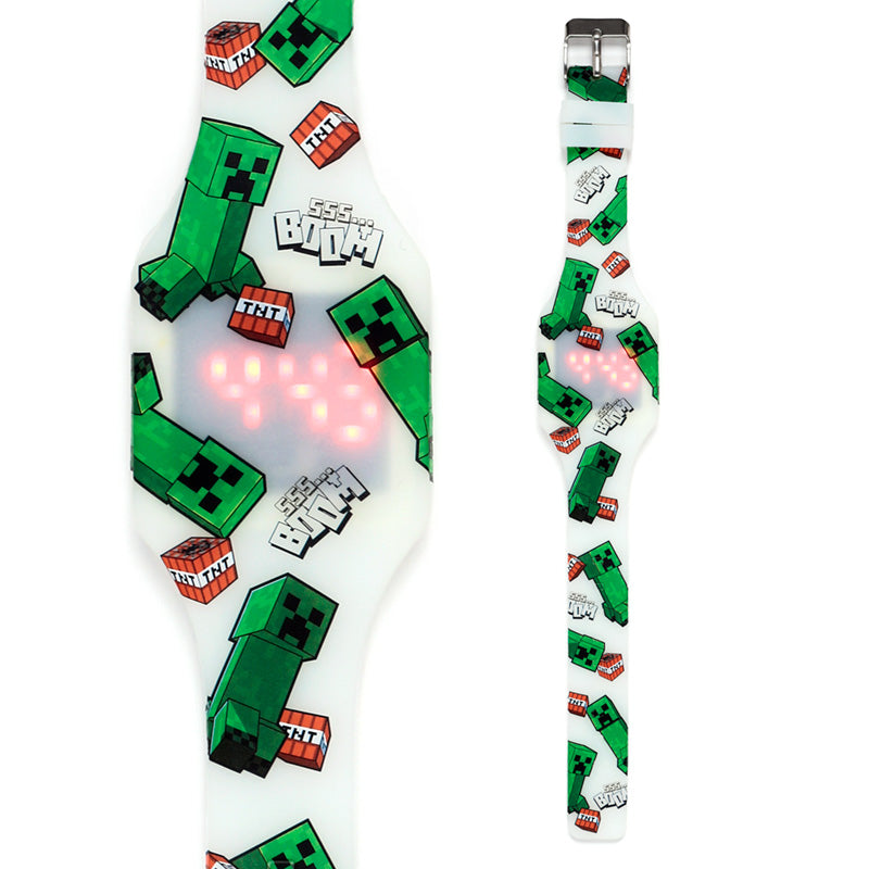 Minecraft Glow in the Dark Silicone Digital Watch WATC24