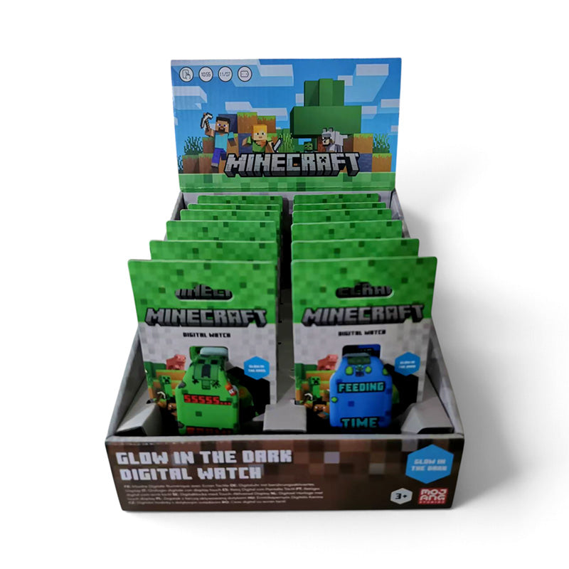 Minecraft Boom! & Feeding Time Silicone Digital Watch WATC39