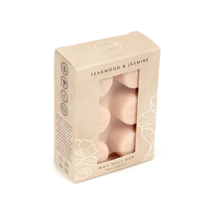Eden Set of 6 Teakwood & Jasmine Wax Melts WAX40